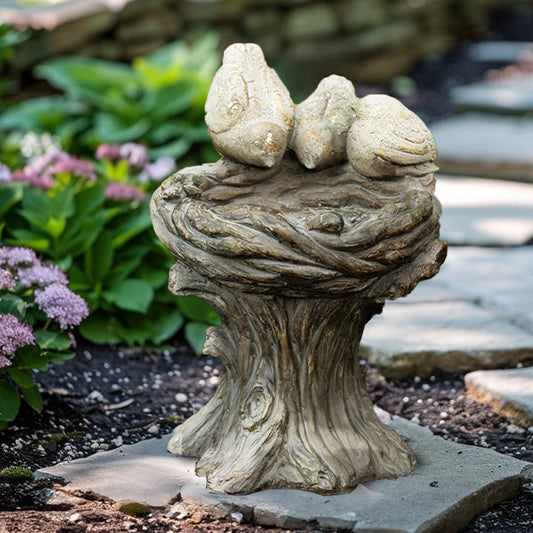Rynx | Bird Nest Bird Bath Garden Decor