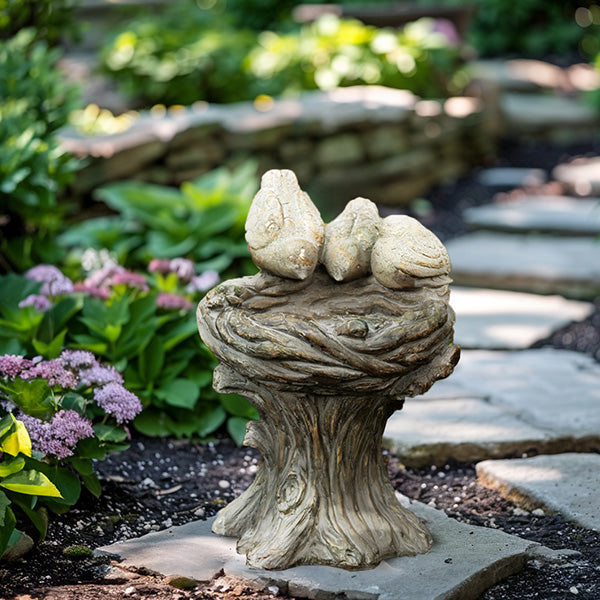Rynx | Bird Nest Bird Bath Garden Decor