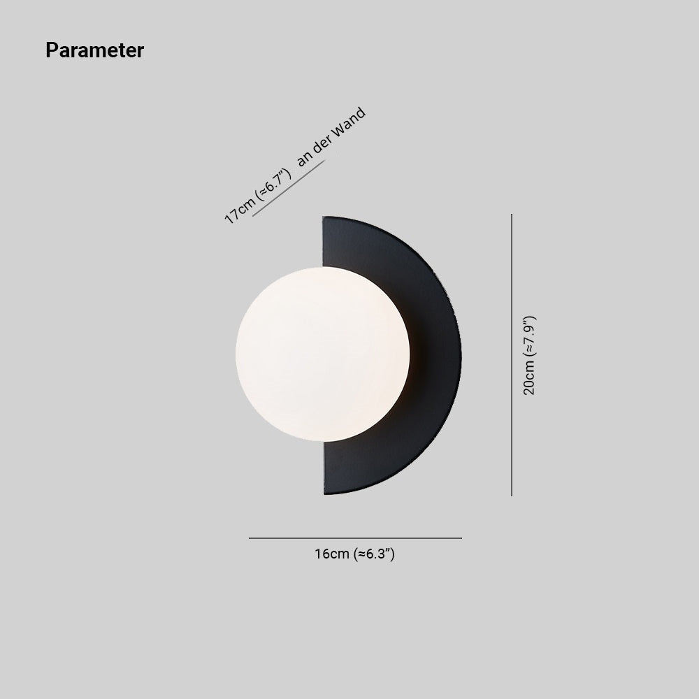 Rynx | Valentina Modern LED Wall Lamp Metal Glass Bedroom Living Room