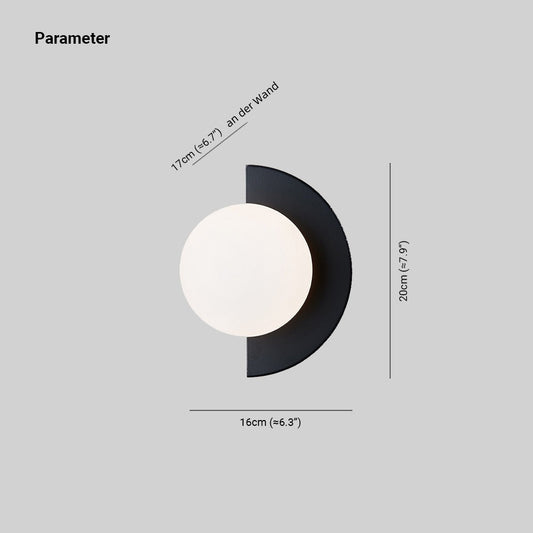 Rynx | Valentina Modern LED Wall Lamp Metal Glass Bedroom Living Room