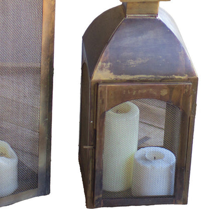 Rynx | Antique Bronze Large Lanterns, Set of 2