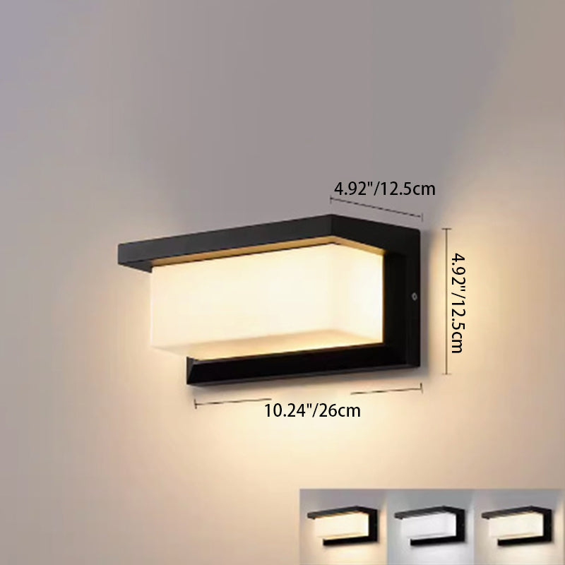 Rynx | Modern simplicity waterproof aluminum acrylic PC LED wall light for outdoor terrace