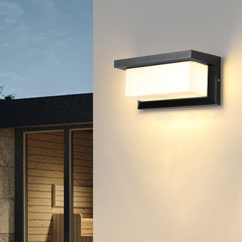Rynx | Modern simplicity waterproof aluminum acrylic PC LED wall light for outdoor terrace Large