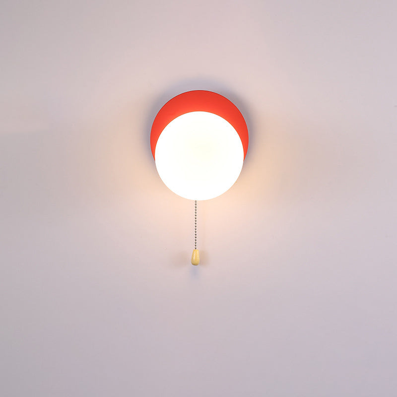 Rynx | Modern minimalist round square triangular orb iron glass 1-lamp wall light for the living room