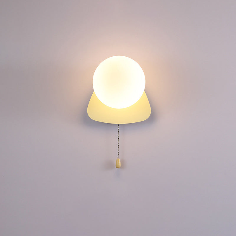Rynx | Modern minimalist round square triangular orb iron glass 1-lamp wall light for the living room