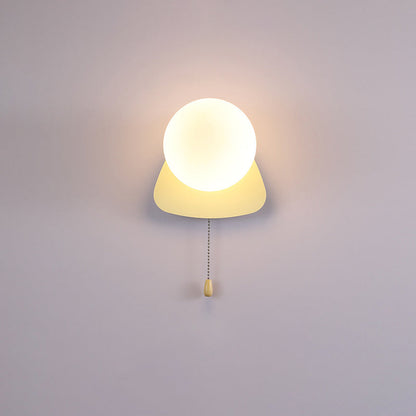 Rynx | Modern minimalist round square triangular orb iron glass 1-lamp wall light for the living room