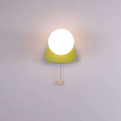 Rynx | Modern minimalist round square triangular orb iron glass 1-lamp wall light for the living room
