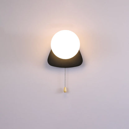 Rynx | Modern minimalist round square triangular orb iron glass 1-lamp wall light for the living room