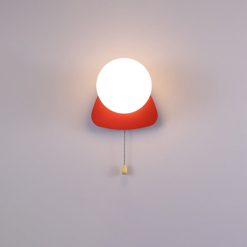Rynx | Modern minimalist round square triangular orb iron glass 1-lamp wall light for the living room