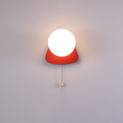 Rynx | Modern minimalist round square triangular orb iron glass 1-lamp wall light for the living room
