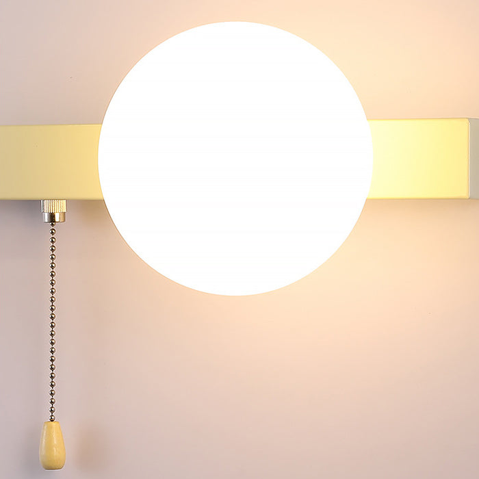 Rynx | Modern minimalist round square triangular orb iron glass 1-lamp wall light for the living room