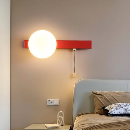 Rynx | Modern minimalist round square triangular orb iron glass 1-lamp wall light for the living room