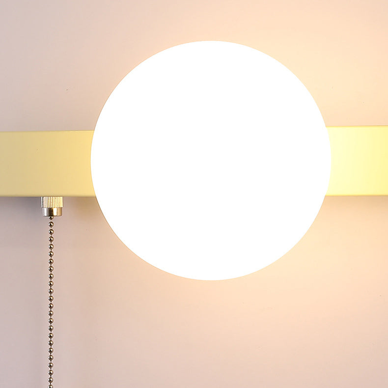 Rynx | Modern minimalist round square triangular orb iron glass 1-lamp wall light for the living room