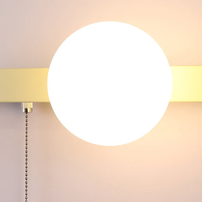 Rynx | Modern minimalist round square triangular orb iron glass 1-lamp wall light for the living room