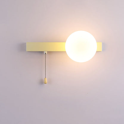 Rynx | Modern minimalist round square triangular orb iron glass 1-lamp wall light for the living room