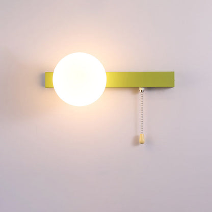 Rynx | Modern minimalist round square triangular orb iron glass 1-lamp wall light for the living room