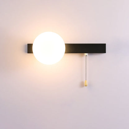 Rynx | Modern minimalist round square triangular orb iron glass 1-lamp wall light for the living room