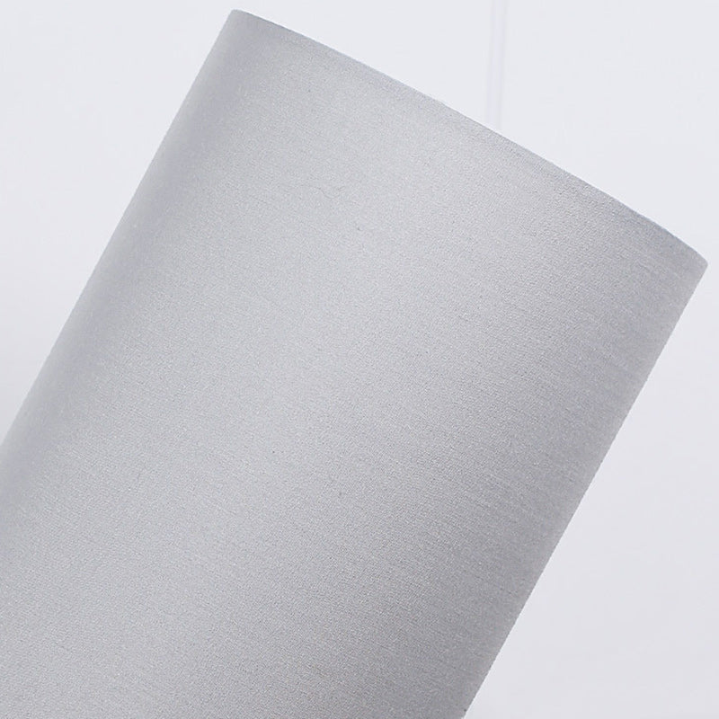 Rynx | Traditional Japanese Cylinder Wood Fabric 1-Light Table Lamp for the Living Room