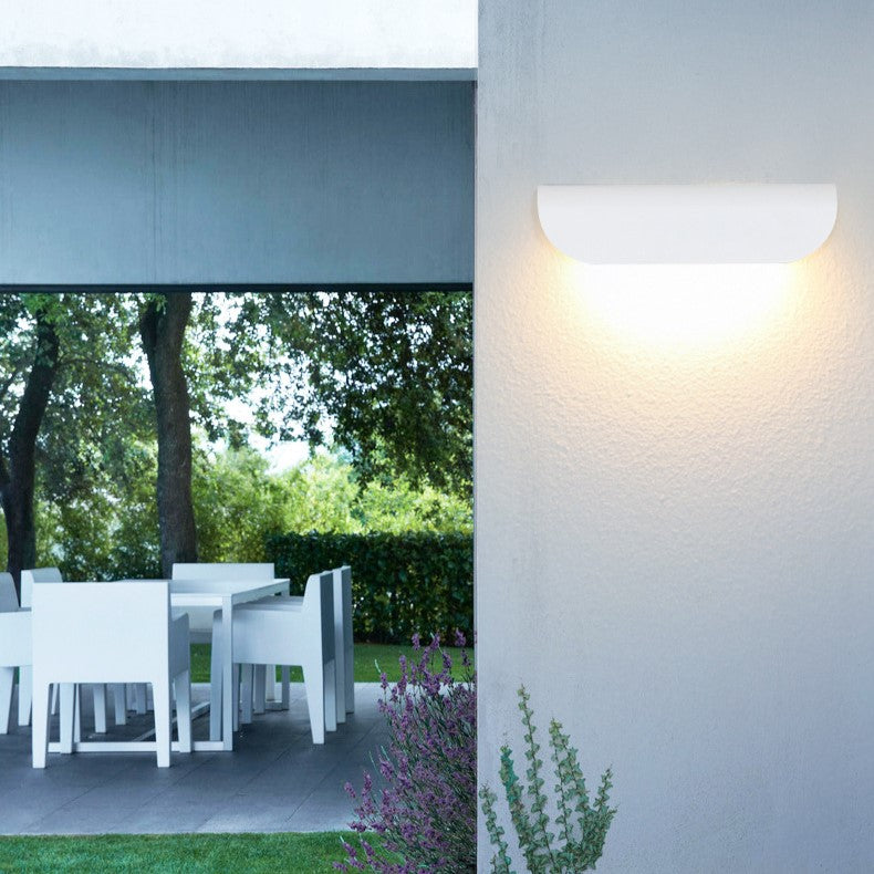 Rynx | Modern Minimalist Curved Aluminum LED Waterproof Wall Sconces Lamp For Outdoor Patio