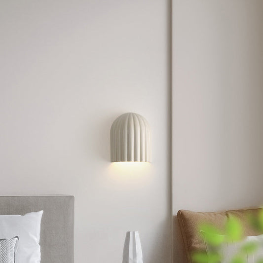 Rynx | Traditional French Iron Resin Oval Striped 2-Light Wall Lamp For Bedroom
