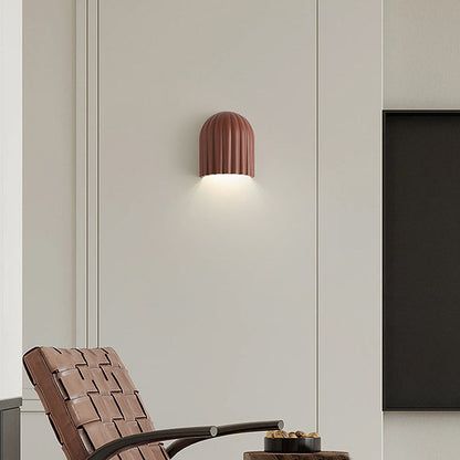 Rynx | Traditional French Iron Resin Oval Striped 2-Light Wall Lamp For Bedroom