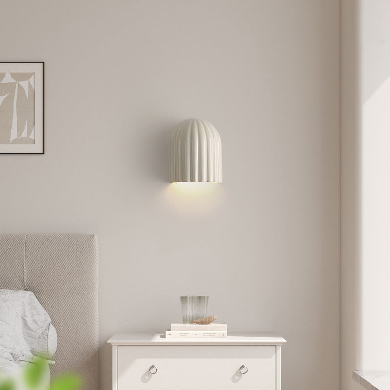Rynx | Traditional French Iron Resin Oval Striped 2-Light Wall Lamp For Bedroom
