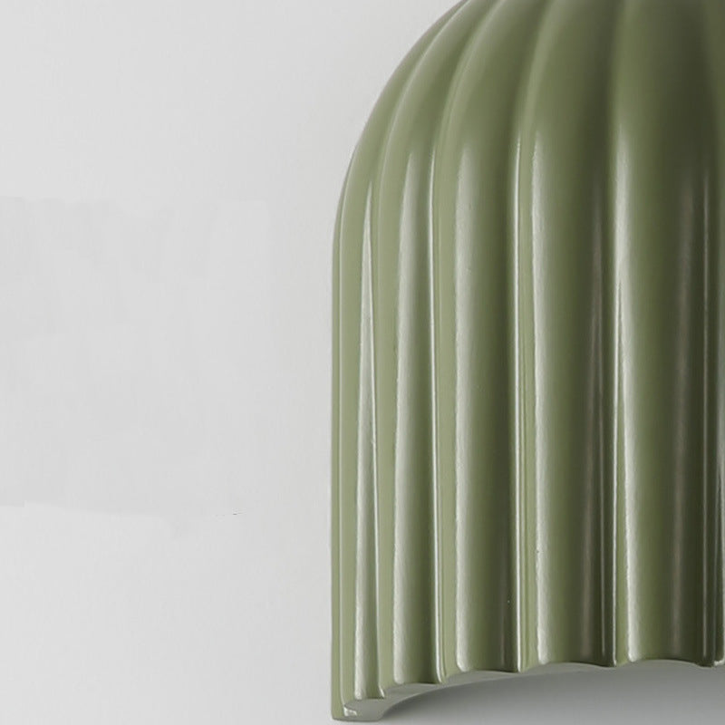 Rynx | Traditional French Iron Resin Oval Striped 2-Light Wall Lamp For Bedroom