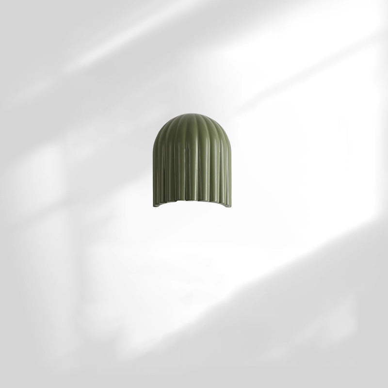 Rynx | Traditional French Iron Resin Oval Striped 2-Light Wall Lamp For Bedroom