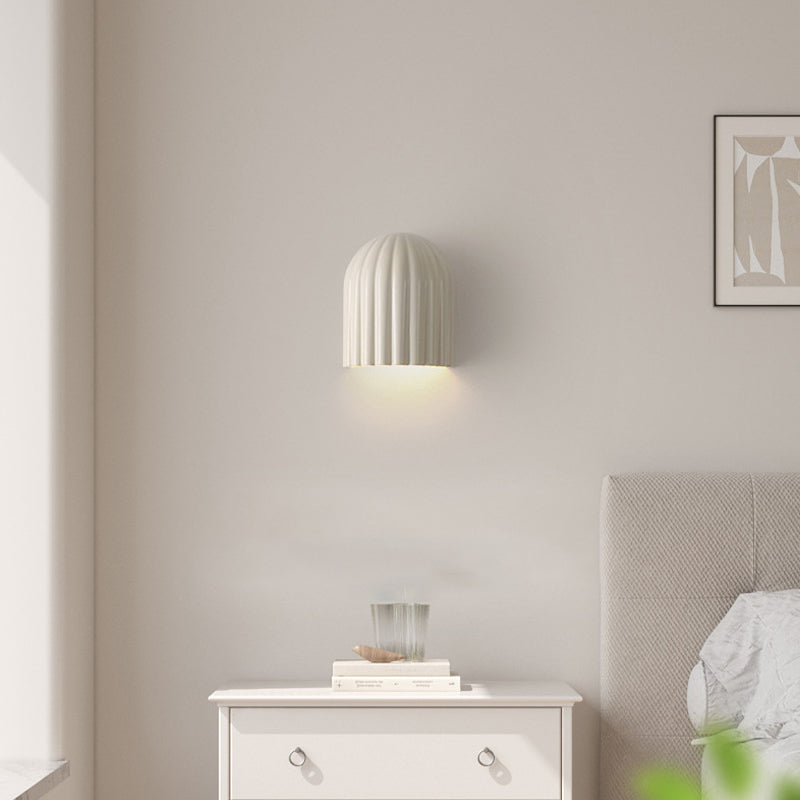 Rynx | Traditional French Iron Resin Oval Striped 2-Light Wall Lamp For Bedroom