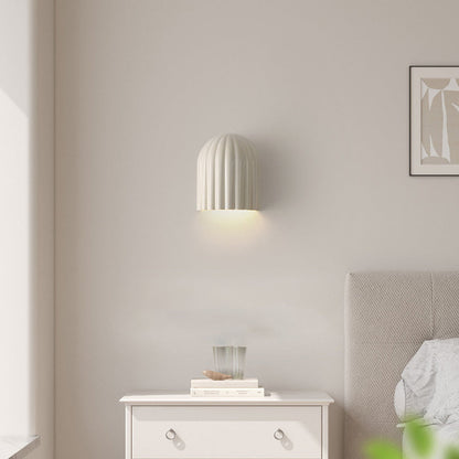 Rynx | Traditional French Iron Resin Oval Striped 2-Light Wall Lamp For Bedroom