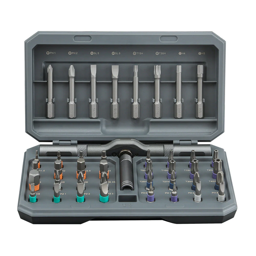 Rynx | Ratchet 24-in-1 Screwdriver Set 🔥Upgrade 42 in 1 Magnetic Screwdriver Set (Gray)