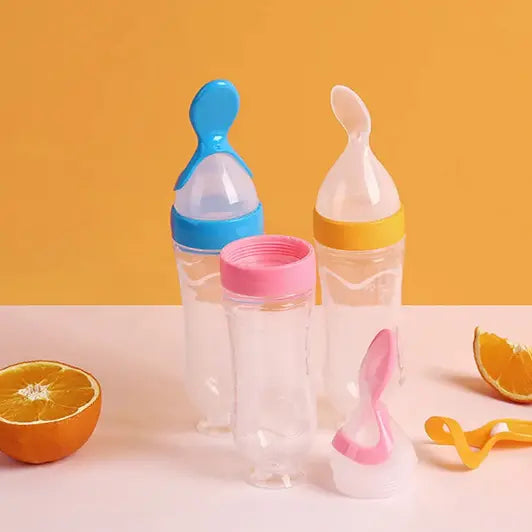 Rynx | Baby bottle with dosing spoon – Safe & practical feeding porridge
