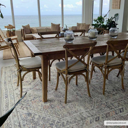 Rynx | Boho Tan Washable Rug