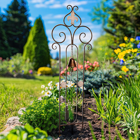 Rynx | Whimsical decorative garden bell signpost