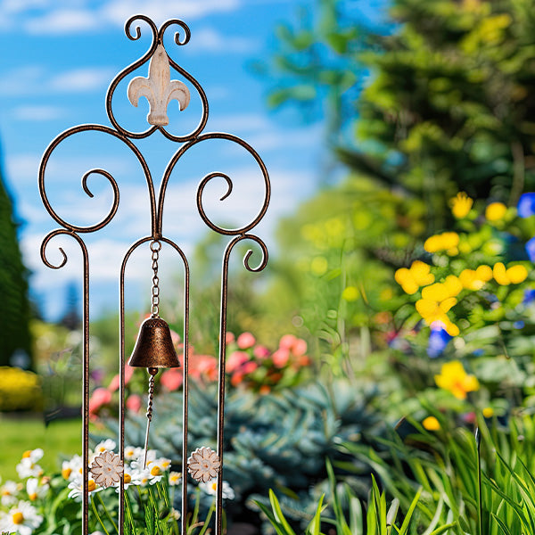 Rynx | Whimsical decorative garden bell signpost