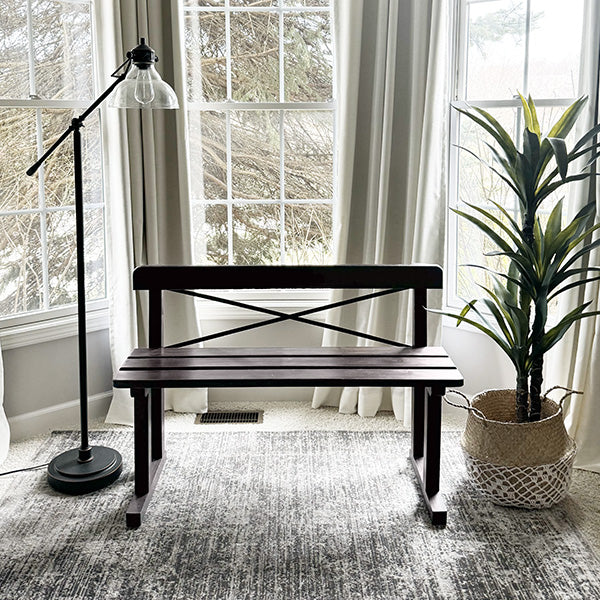 Rynx | Antique inspired wooden dining bench