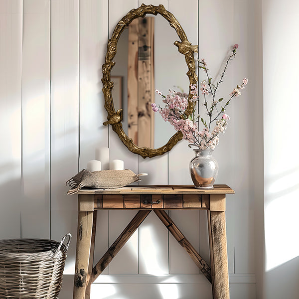 Rynx | 32 Inch Bird Dreams Ornate Oval Mirror