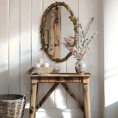 Rynx | 32 Inch Bird Dreams Ornate Oval Mirror
