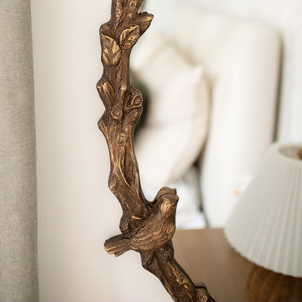 Rynx | 32 Inch Bird Dreams Ornate Oval Mirror