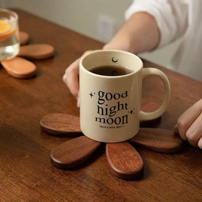Rynx | Wood Walnut 3 heat-insulating coasters made of wood