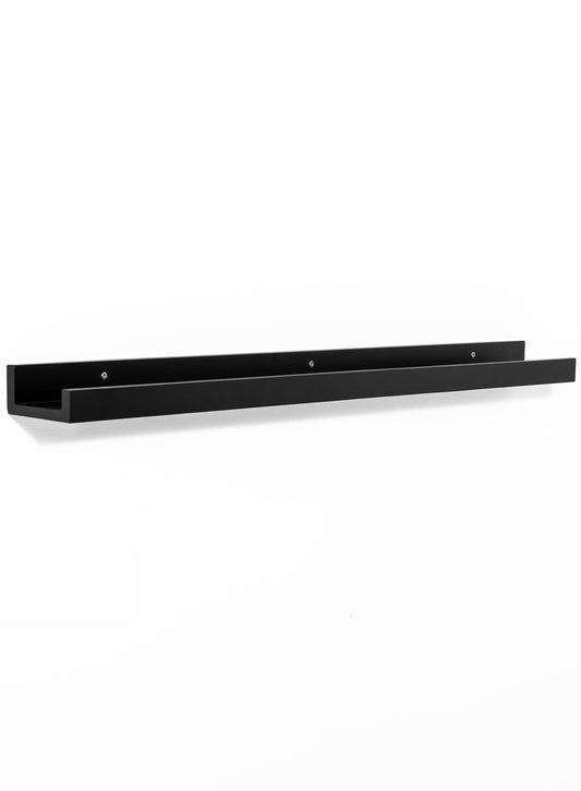 Rynx | Black Pine Wood Wall Shelf, 35 Inches | 89 cm