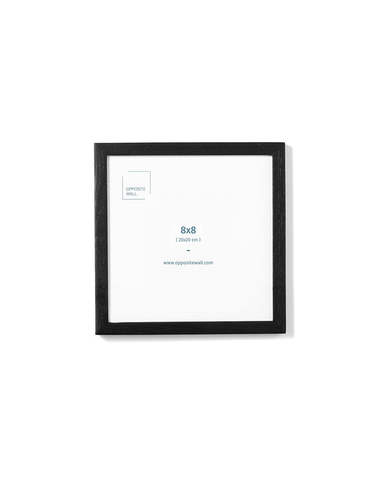 Rynx | Black oak frame, 8x8 inches | 20x20 cm