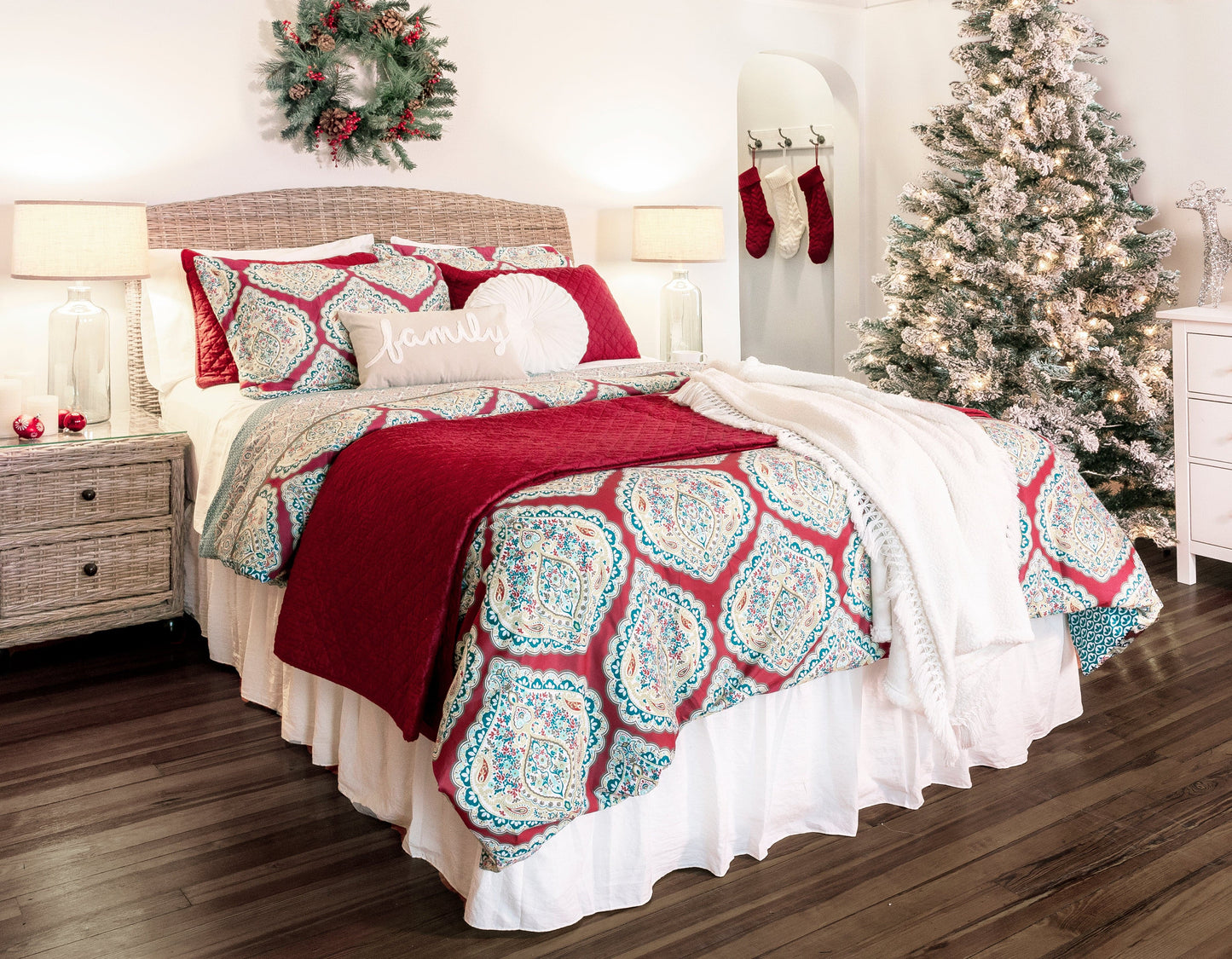 Rynx | Ava Diamond Plus Size Cotton Quilt Set