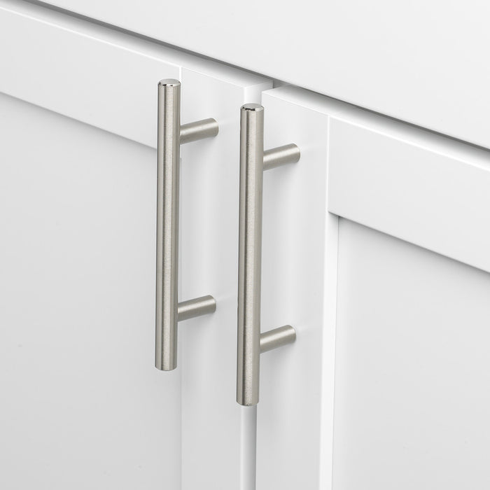 Rynx | Brushed Nickel Modern Stainless Steel Drawer Hardware T-Bar Handles