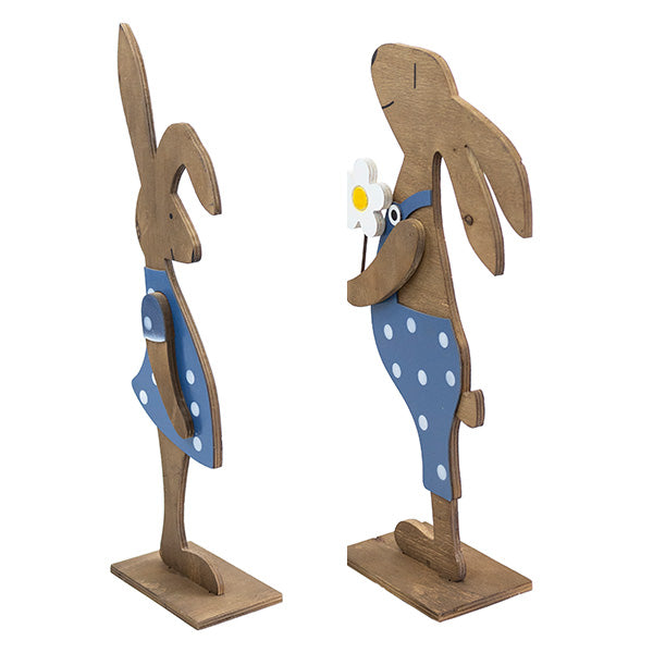 Rynx | Boy & Girl Bunny Easter Decorations, Set of 2, Choose Your Style