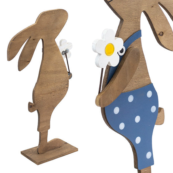 Rynx | Boy & Girl Bunny Easter Decorations, Set of 2, Choose Your Style