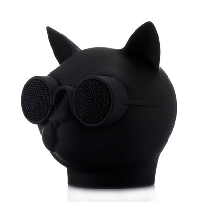 RYNX | T8 Mini Cat Shape Stereo Wireless Bluetooth Speaker, Support Hands-free / TF Card / FM(Black)