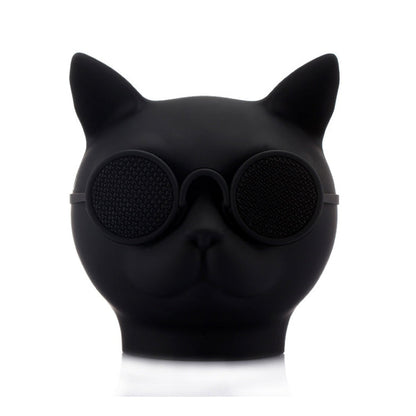 RYNX | T8 Mini Cat Shape Stereo Wireless Bluetooth Speaker, Support Hands-free / TF Card / FM(Black)