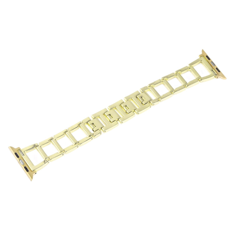 Rynx | Colorful Diamond Stainless Steel Watch Band for Apple Watch Series 10 42mm / 9&8&7 41mm / SE 3&SE 2&6&SE&5&4 40mm / 3&2&1 38mm (Gold)