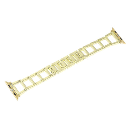Rynx | Colorful Diamond Stainless Steel Watch Band for Apple Watch Series 10 42mm / 9&8&7 41mm / SE 3&SE 2&6&SE&5&4 40mm / 3&2&1 38mm (Gold)